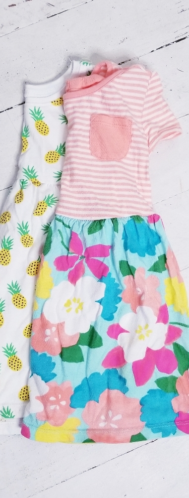 2 cute 12-18 months summer dresses